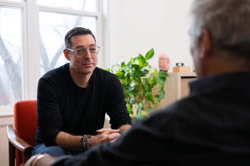 Keith Kurlander in session with a client